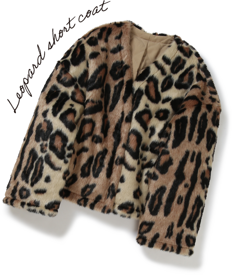 Leopard short coat