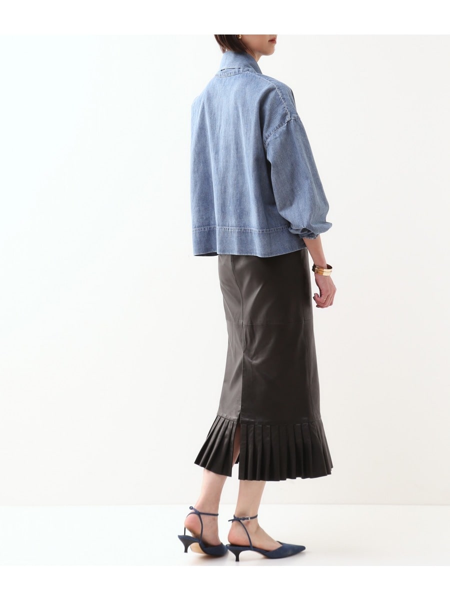 裾プリーツレザースカート(A0811LS905)｜THIRD MAGAZINE (サードマガジン) 公式オンラインストア