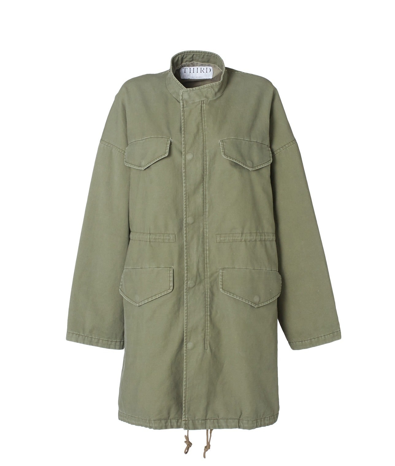 ムラ糸バックサテンミリタリーコート A0811fc5 Third Magazine サードマガジン 公式オンラインストア