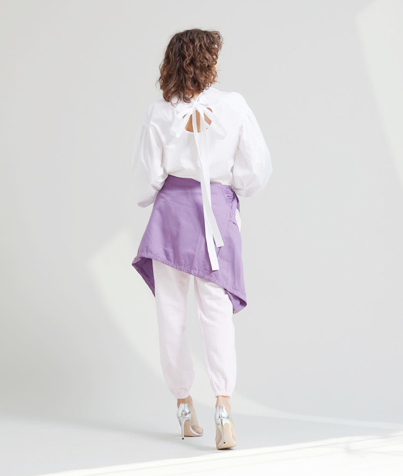 Third magazine EVA MANNリボンボリューム袖ブラウス - library 
