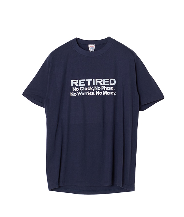 USED/RETIREDプリントTシャツ