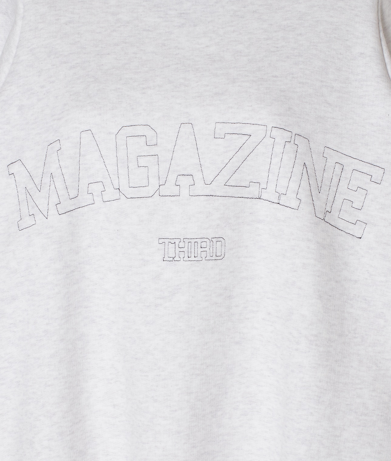 再販】ビッグロゴ刺繍スウェット(A0821UTS400)｜THIRD MAGAZINE 