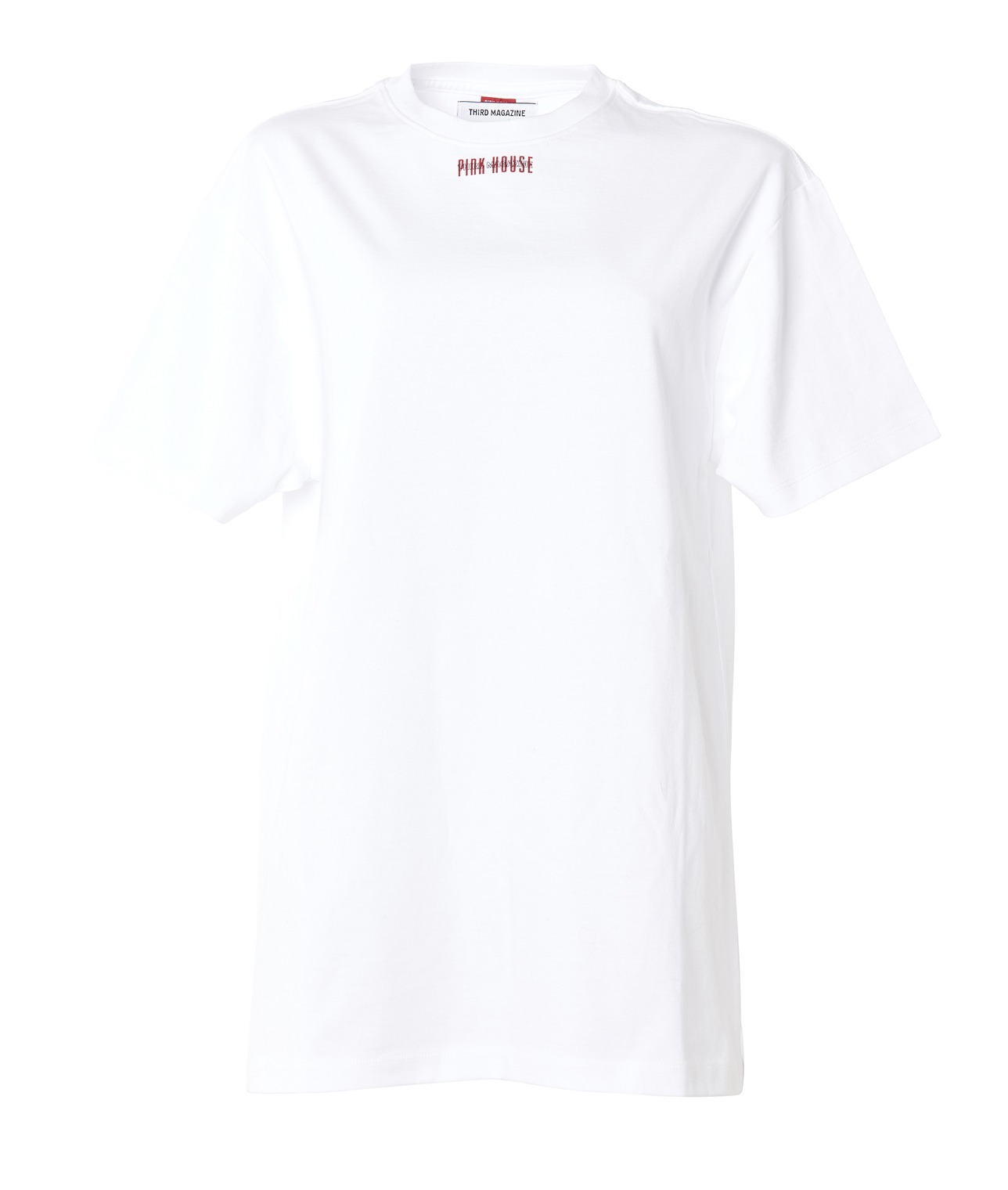 【別注】THIRD MAGAZINE×PINK HOUSE　WロゴTシャツ 詳細画像 ホワイト 1