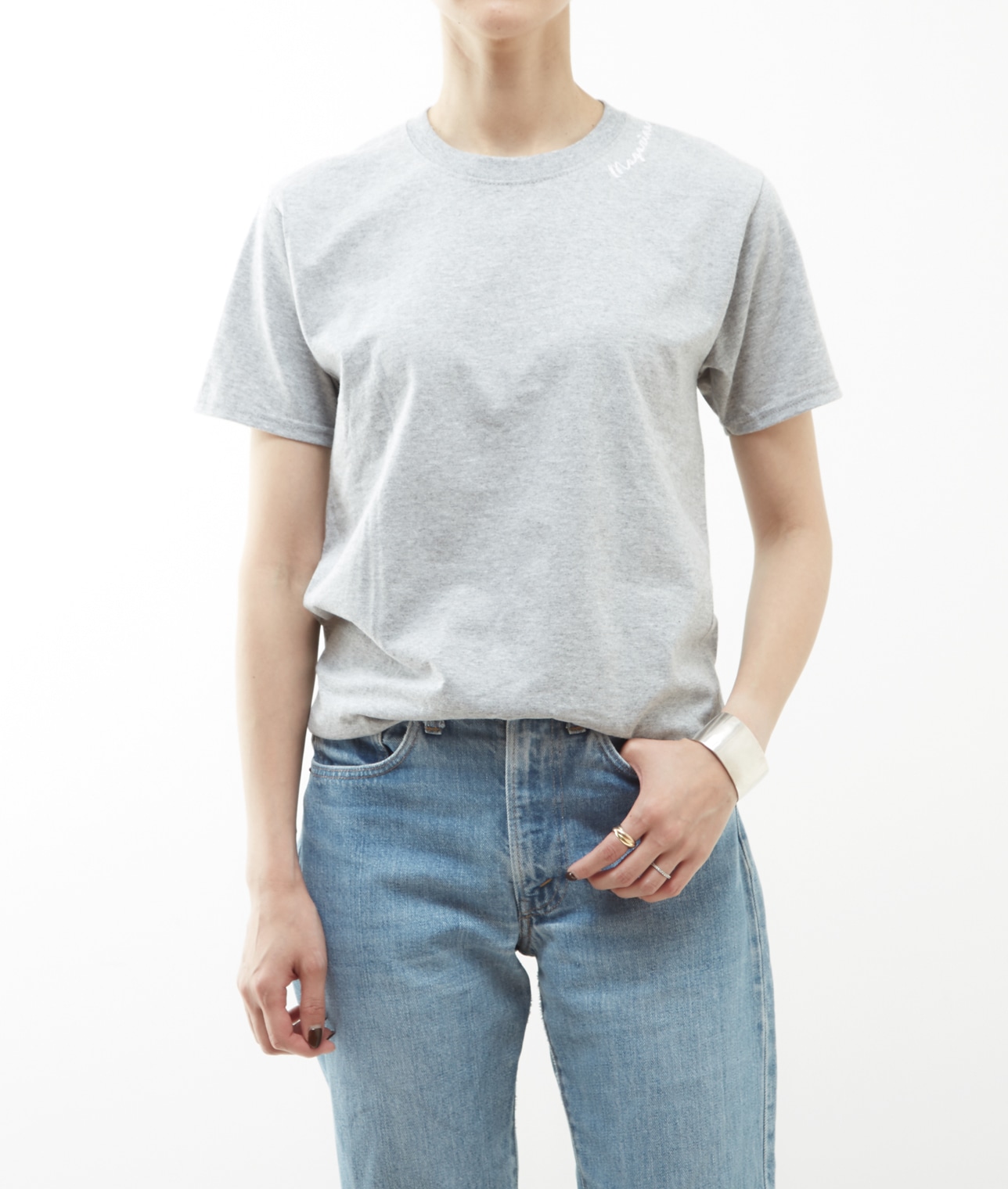 【別注】FRUIT OF THE LOOM/刺繍パックTシャツ 詳細画像 ホワイト/グレー 9