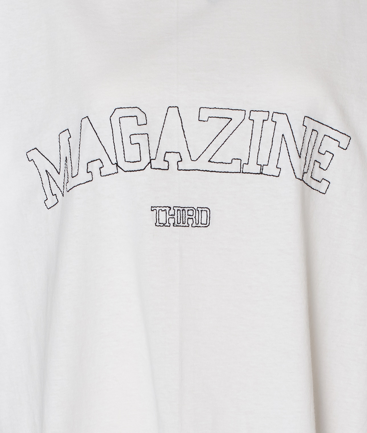【別注】FRUIT OF THE LOOM/ビッグロゴ刺繍パックTシャツ 詳細画像 ホワイト/グレー 6