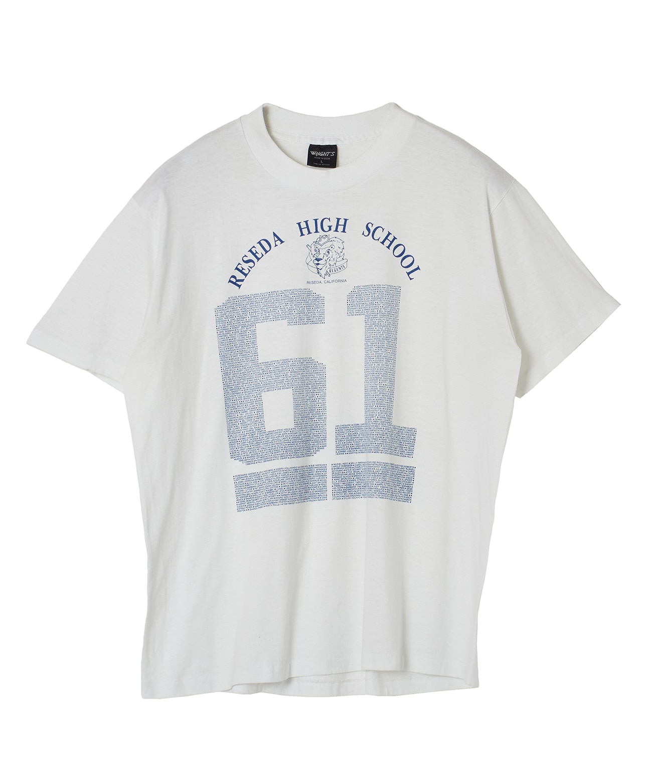 USED/RESEDA HIGH SCHOOLプリントTシャツ 詳細画像 ホワイト 1