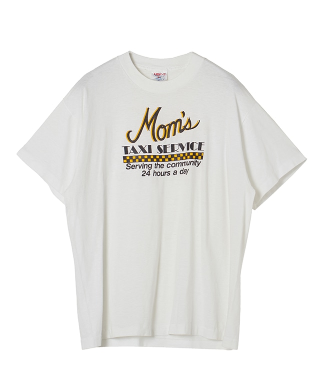 USED/Mom's TAXI SERVICEプリントTシャツ