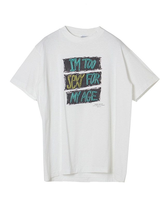 USED/I'M TOO SEXY FOR MY AGEプリントTシャツ