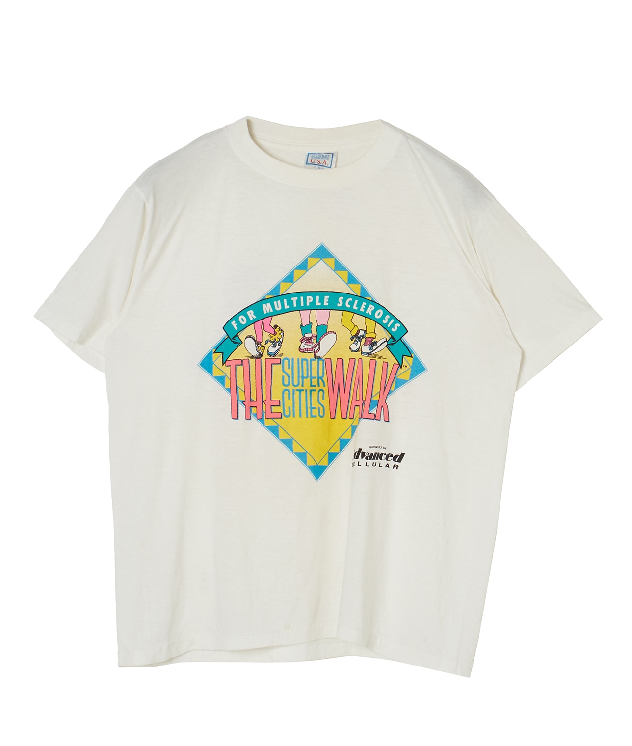 USED/THE SUPER CITIES WALK/プリントTシャツ 詳細画像 WHITE 1