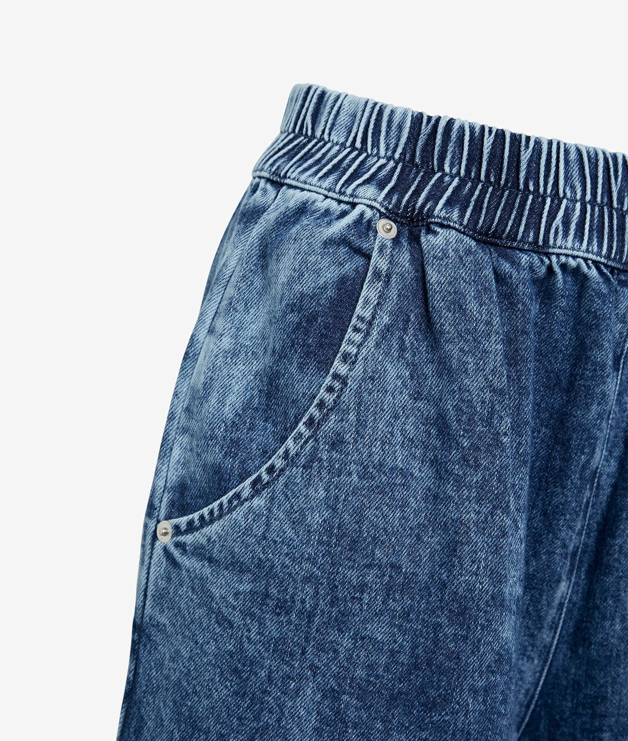 【FACON JACMIN】エラスティックデニムパンツ 詳細画像 ネイビー 3