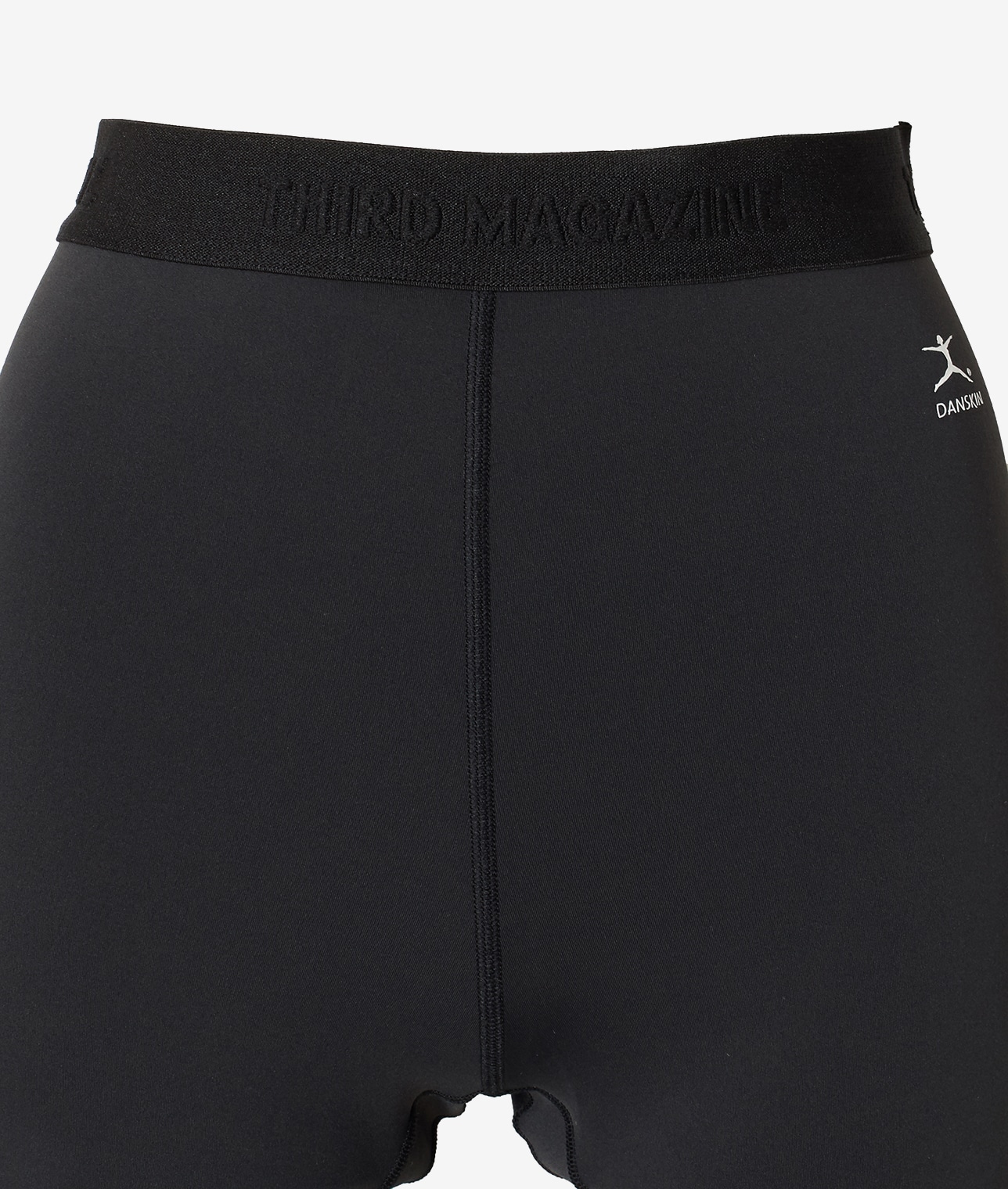 【THIRD MAGAZINE×DANSKIN×ELLE SHOP　コラボ】ロゴジャカードゴムレギンス 詳細画像 ブラック 4