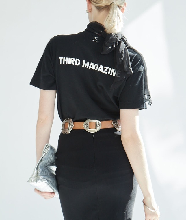 【THIRD MAGAZINE×DANSKIN　コラボ】ロゴプリントTシャツ