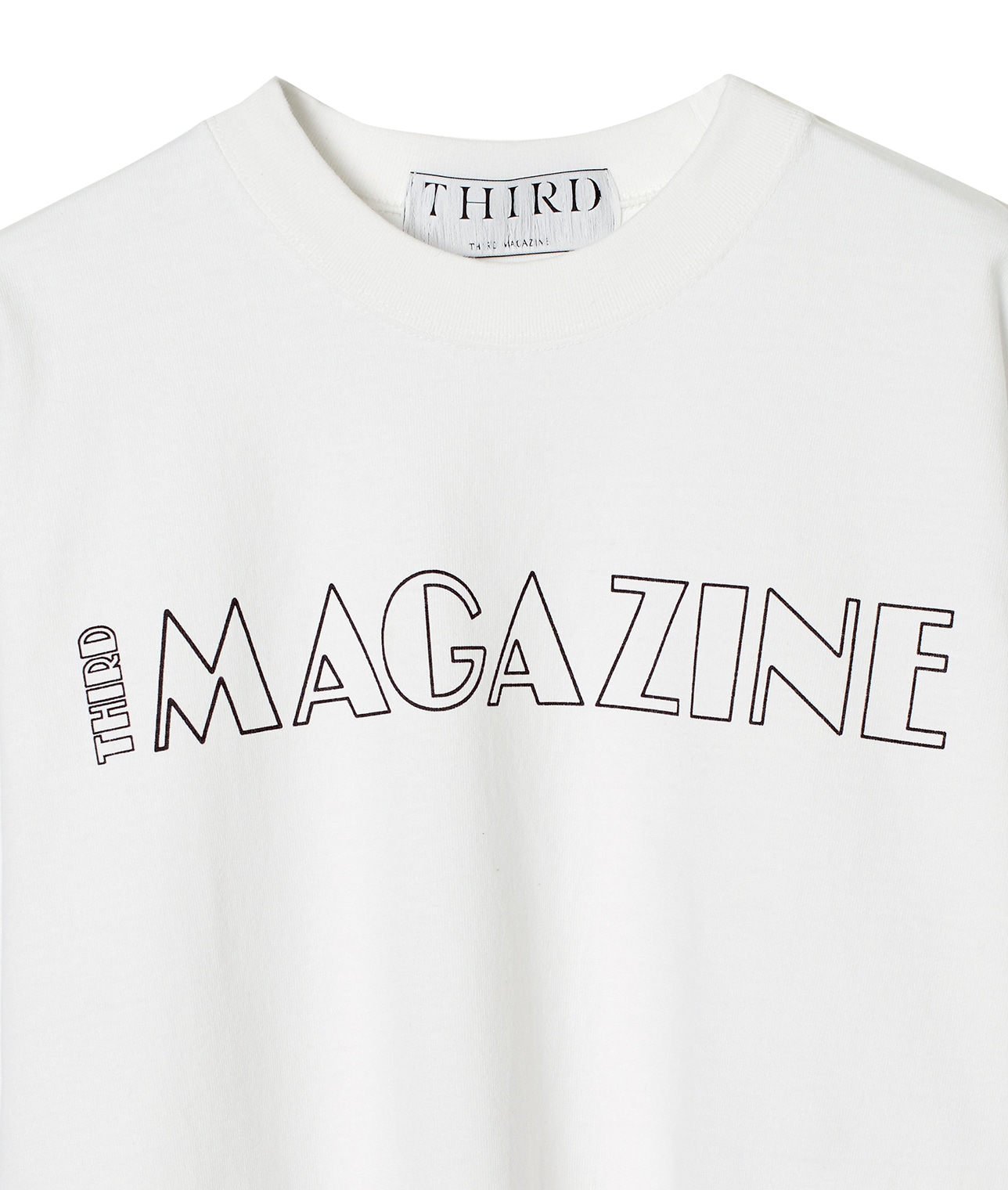 ”THIRD MAGAZINE”ロゴTシャツ 詳細画像 ホワイト 3