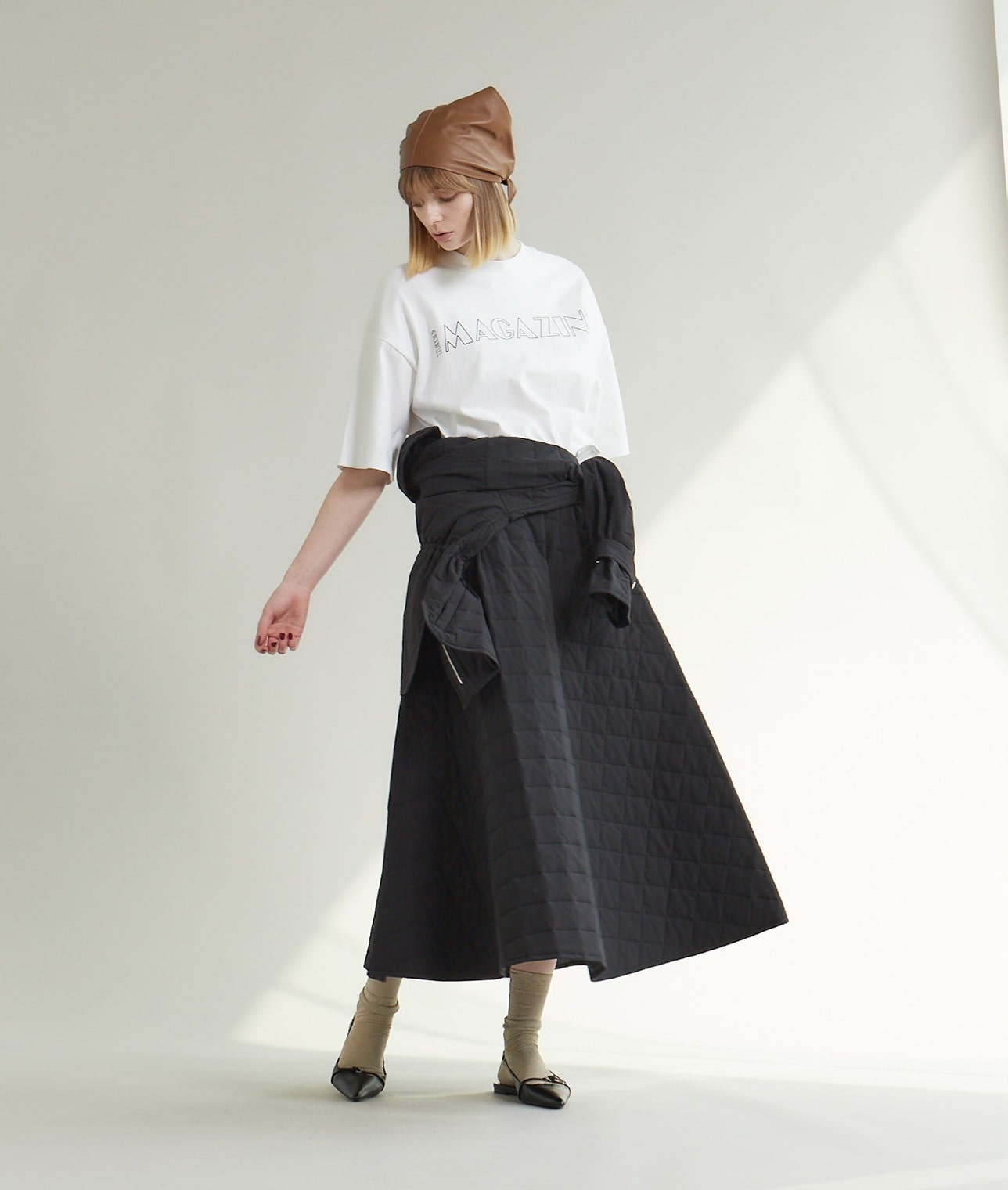 ”THIRD MAGAZINE”ロゴTシャツ 詳細画像 ホワイト 7