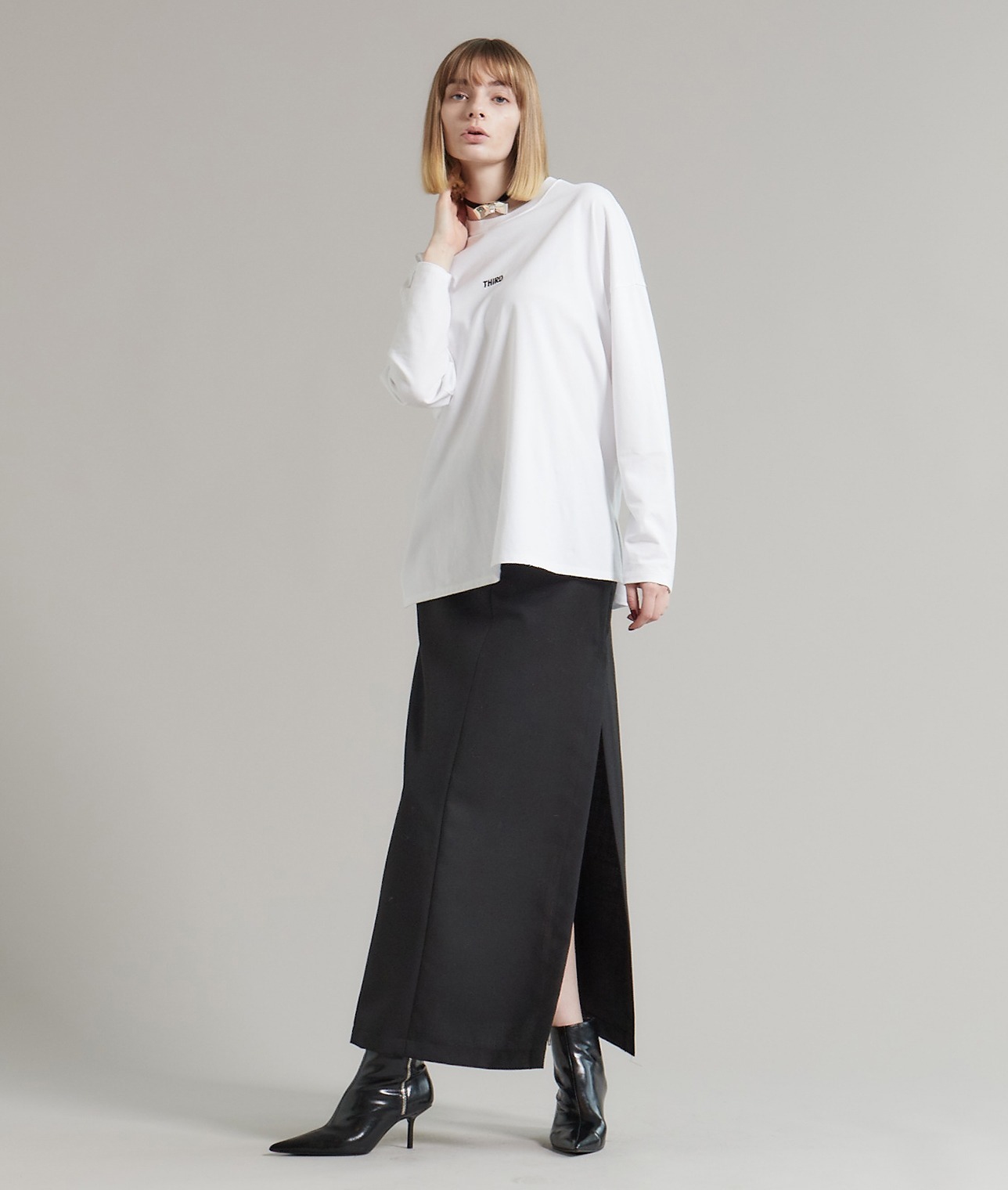 バックプリントロングTシャツ(A0833UTS009)|THIRD MAGAZINE (サード