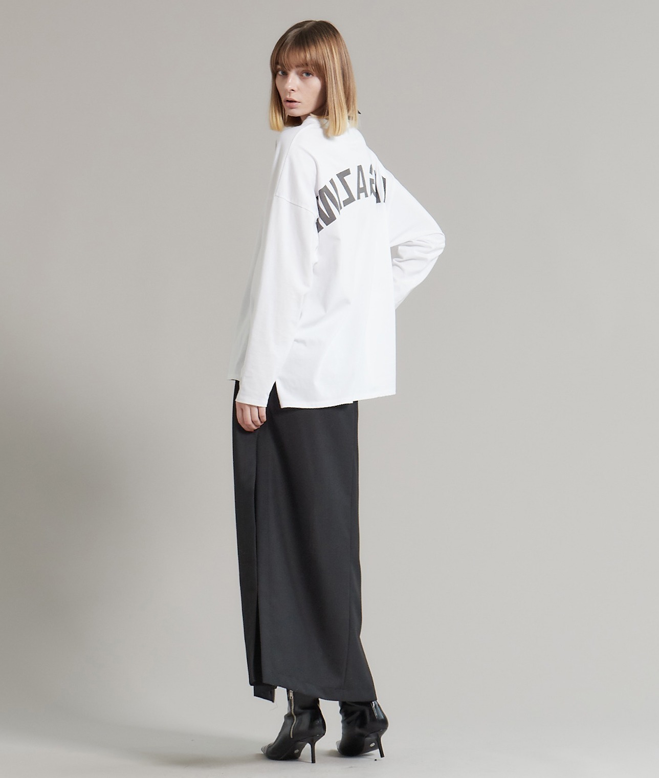 バックプリントロングTシャツ 詳細画像 ホワイト 8