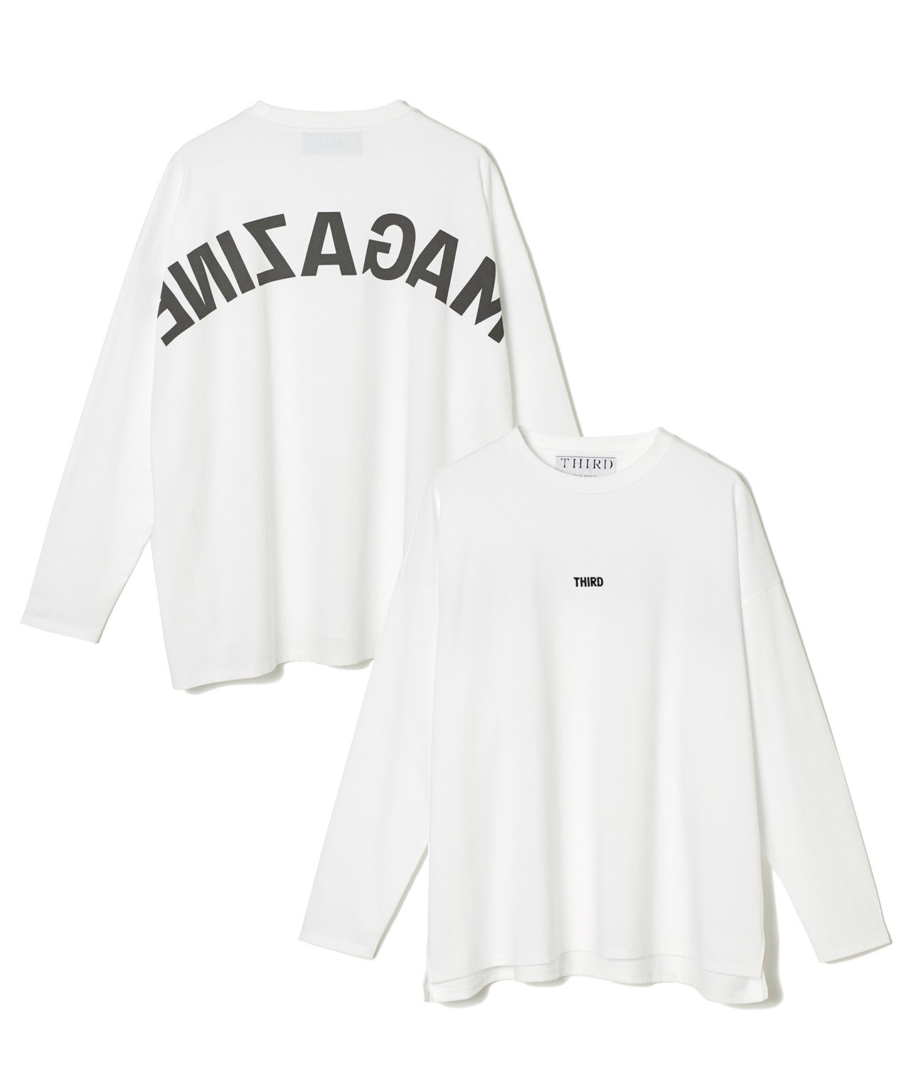 バックプリントロングTシャツ(A0833UTS009)｜THIRD MAGAZINE (サード