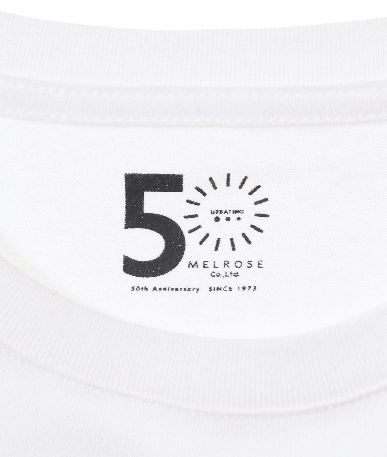【メルローズ50周年限定】ロゴプリントTシャツ 詳細画像 ホワイト 5