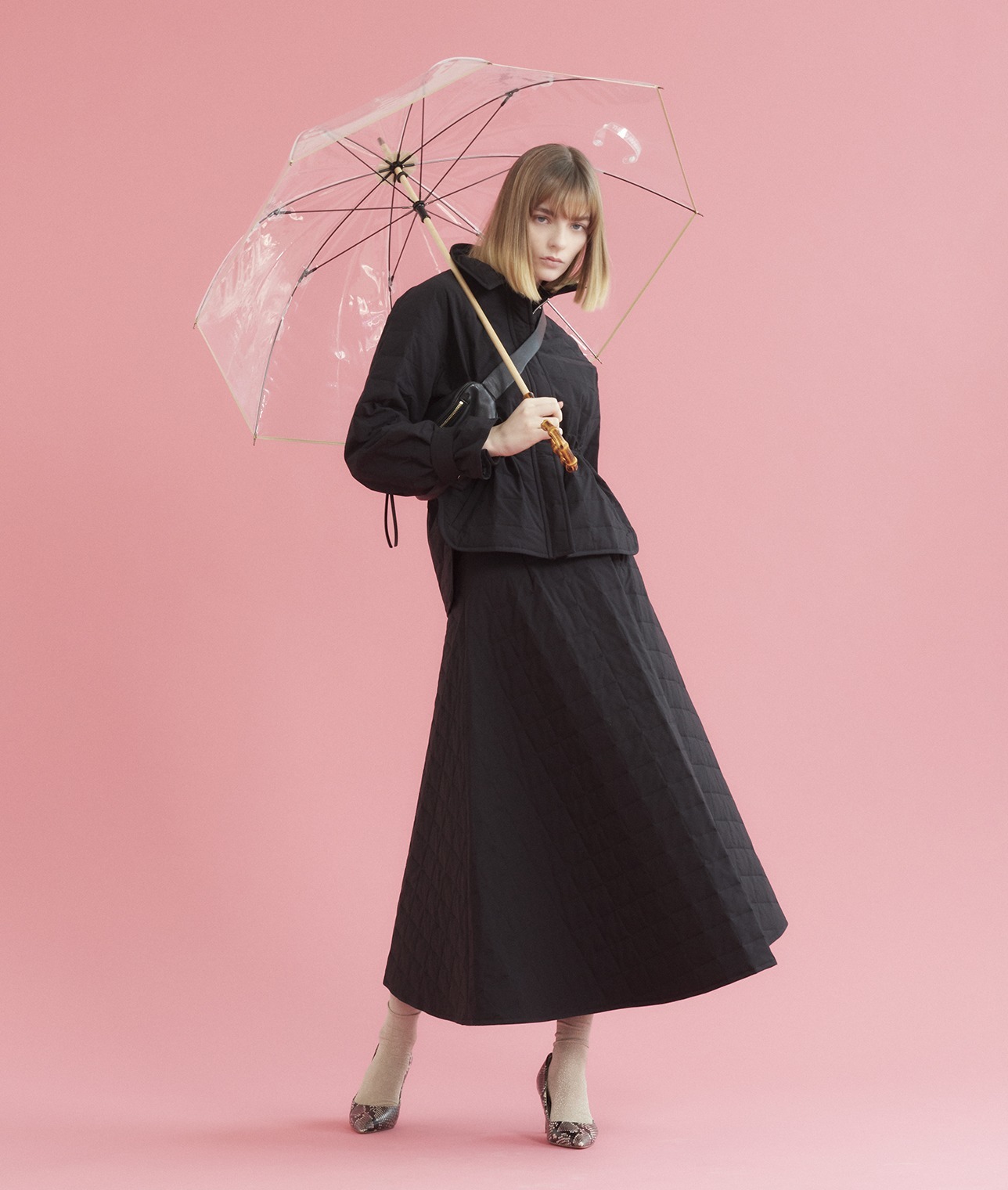 WHITE ROSE×THIRD MAGAZINE バンブー手元アンブレラ（58cm） 詳細画像 ベージュ 6