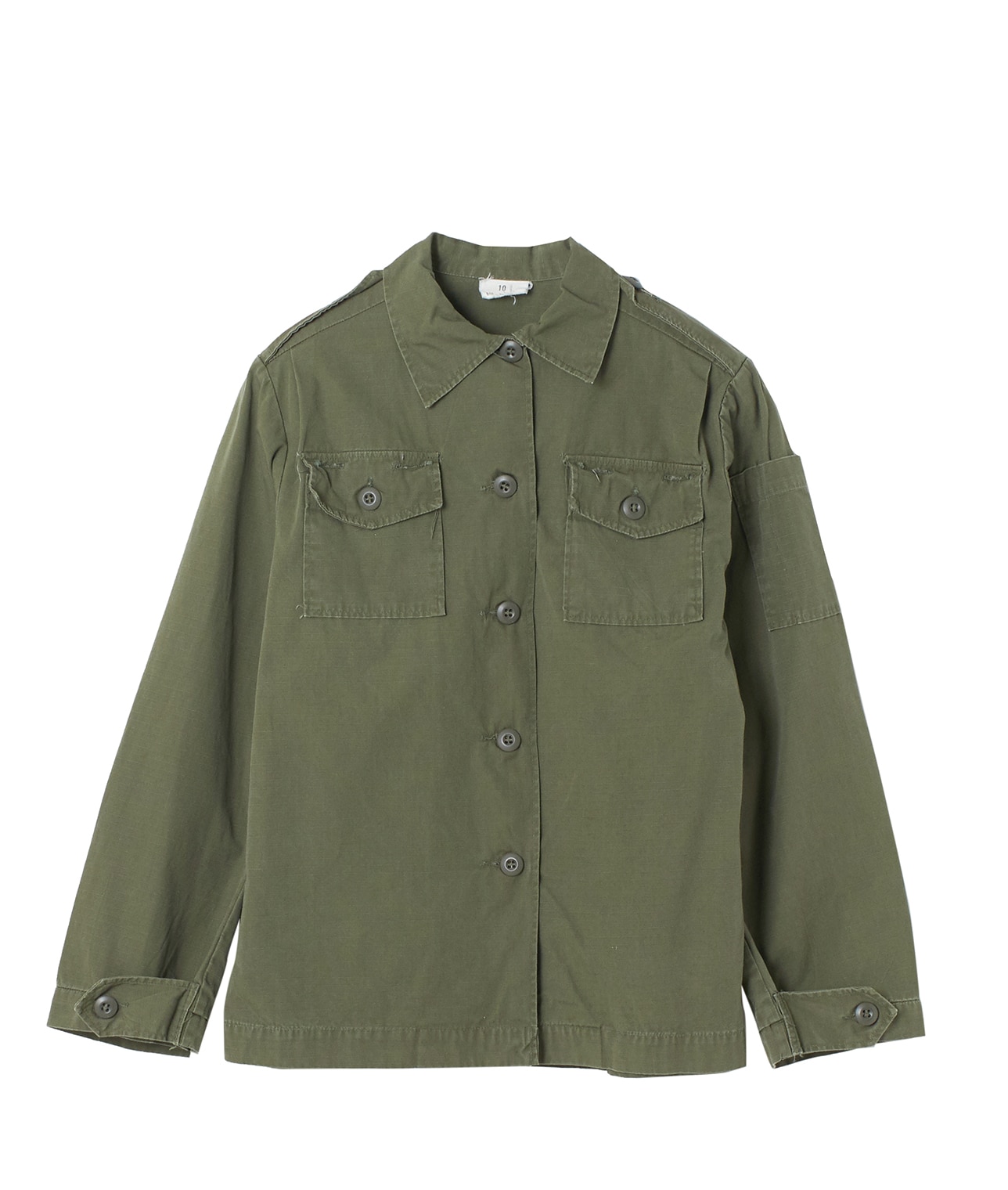 USED/74 US ARMED FORCES WOMAN'S UTILITY SHIRT 詳細画像 オリーブグリーン 1