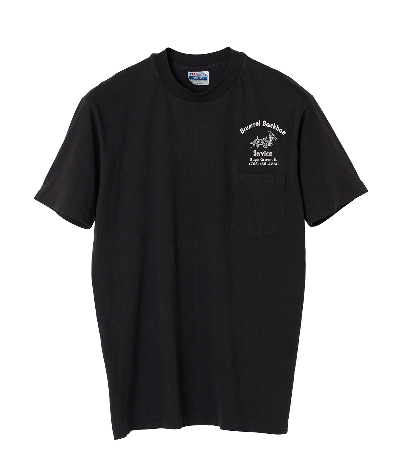 USED/Brummel Backhoe ServiceプリントTシャツ 詳細画像 ブラック 1