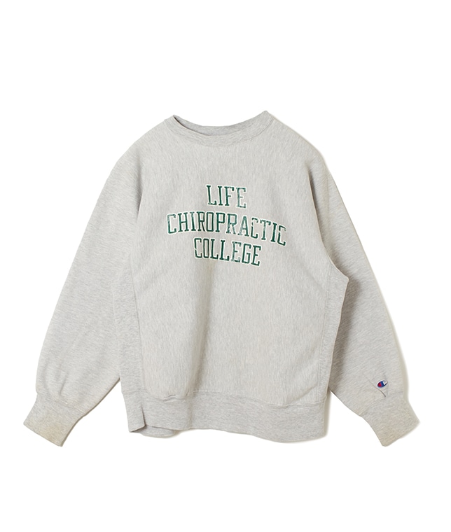USED/LIFE CHIROPRACTIC COLLEGEプリントスウェット