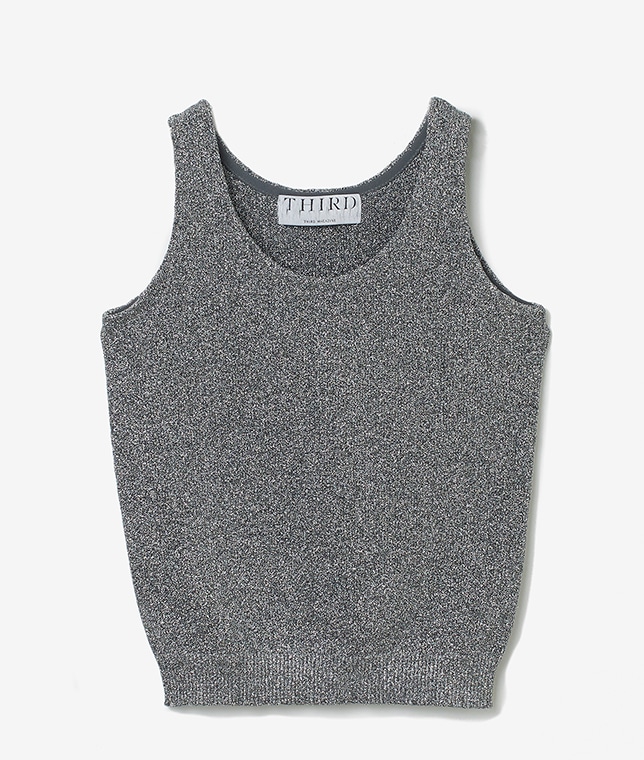 ラメニットタンクトップ