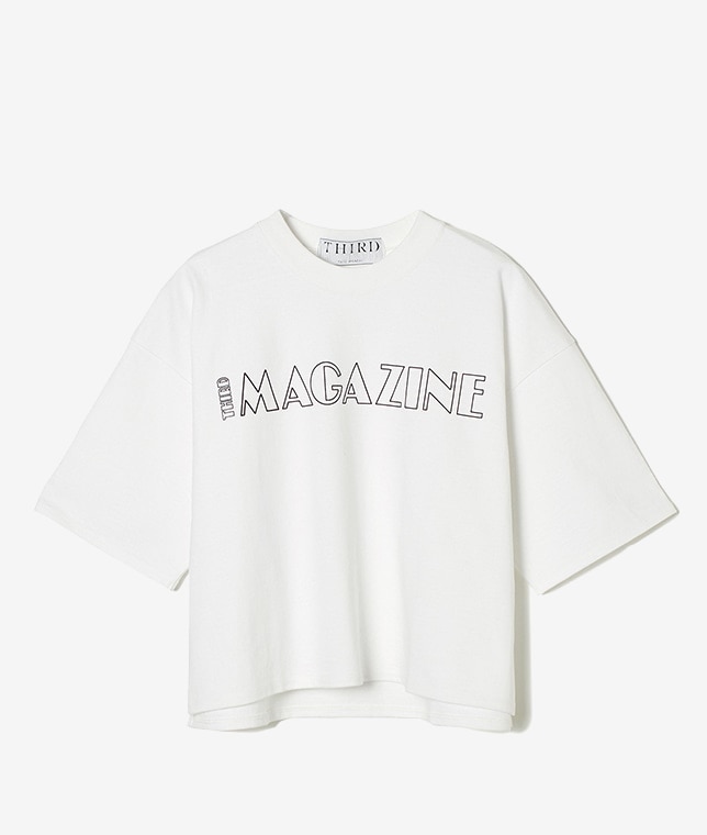 【予約】”THIRD MAGAZINE”ロゴTシャツ