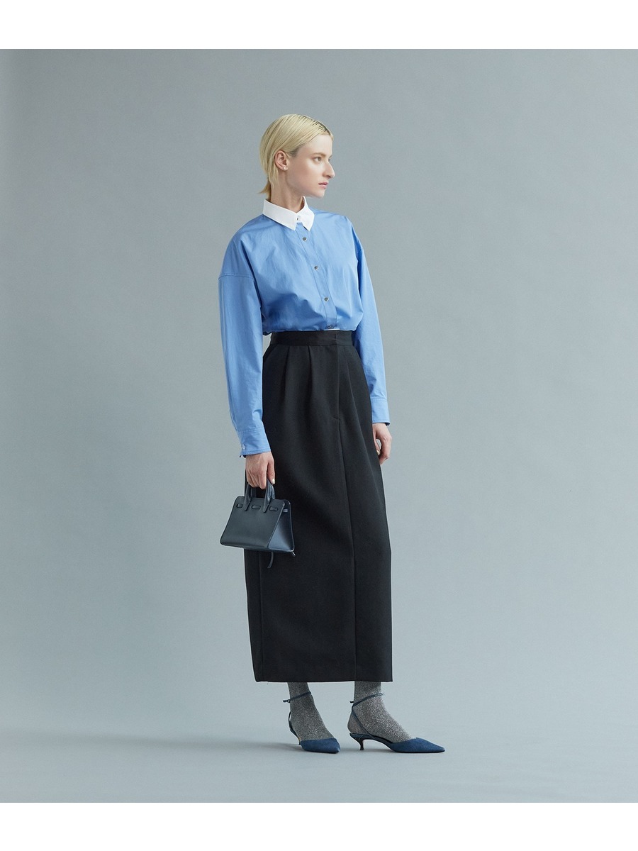 THOMAS MASON】Prime-Over Band Collar Shirt
