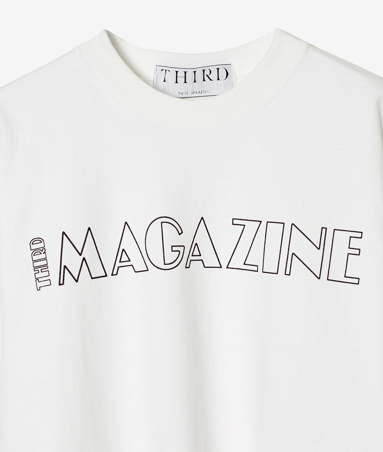 ”THIRD MAGAZINE”ロゴTシャツ 詳細画像 ホワイト 3