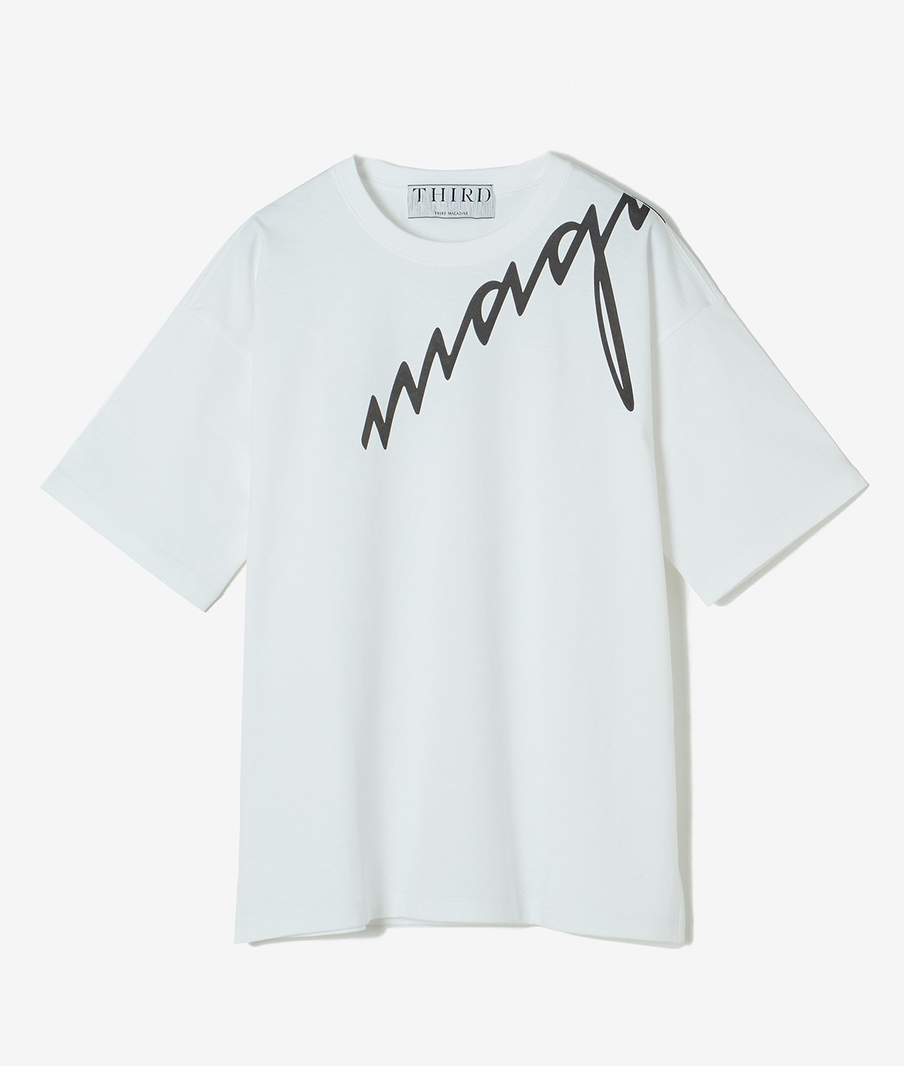 ”magazine”ロゴTシャツ 詳細画像 ホワイト 1