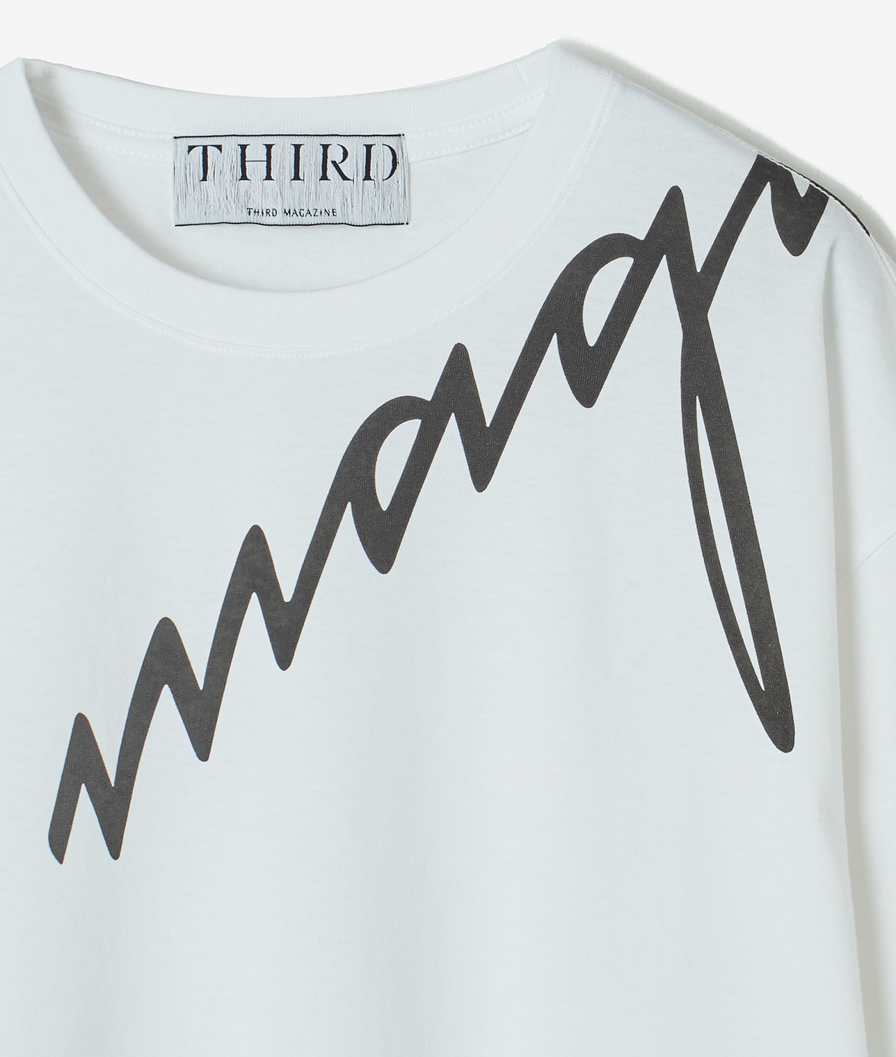 ”magazine”ロゴTシャツ 詳細画像 ホワイト 4