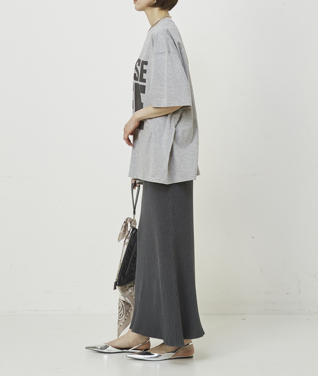 【別注】KATHARINE HAMNETT×THIRD MAGAZINE×mikomori別注Tシャツ　CHOOSE LIFE”SLOGAN H/S TEE 詳細画像 ホワイト 5