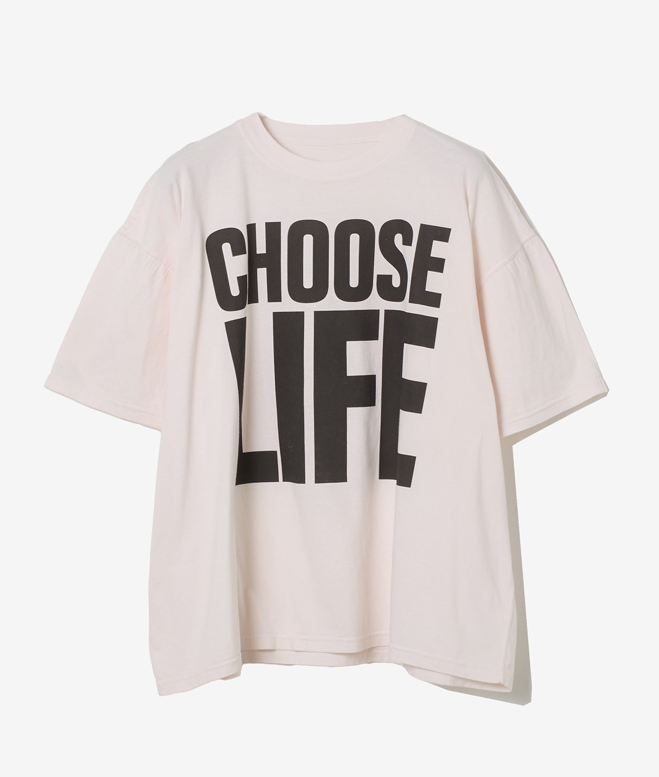 【別注】KATHARINE HAMNETT×THIRD MAGAZINE Tシャツ　"CHOOSE LIFE”SLOGAN TEE 詳細画像 ピンク 1