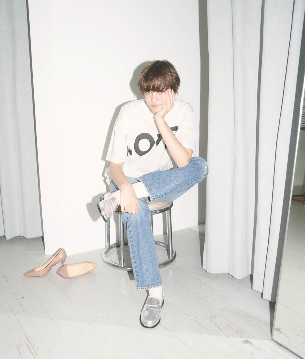 【別注】KATHARINE HAMNETT×THIRD MAGAZINE Tシャツ　"LOVE”SLOGAN TEE 詳細画像 ホワイト 1