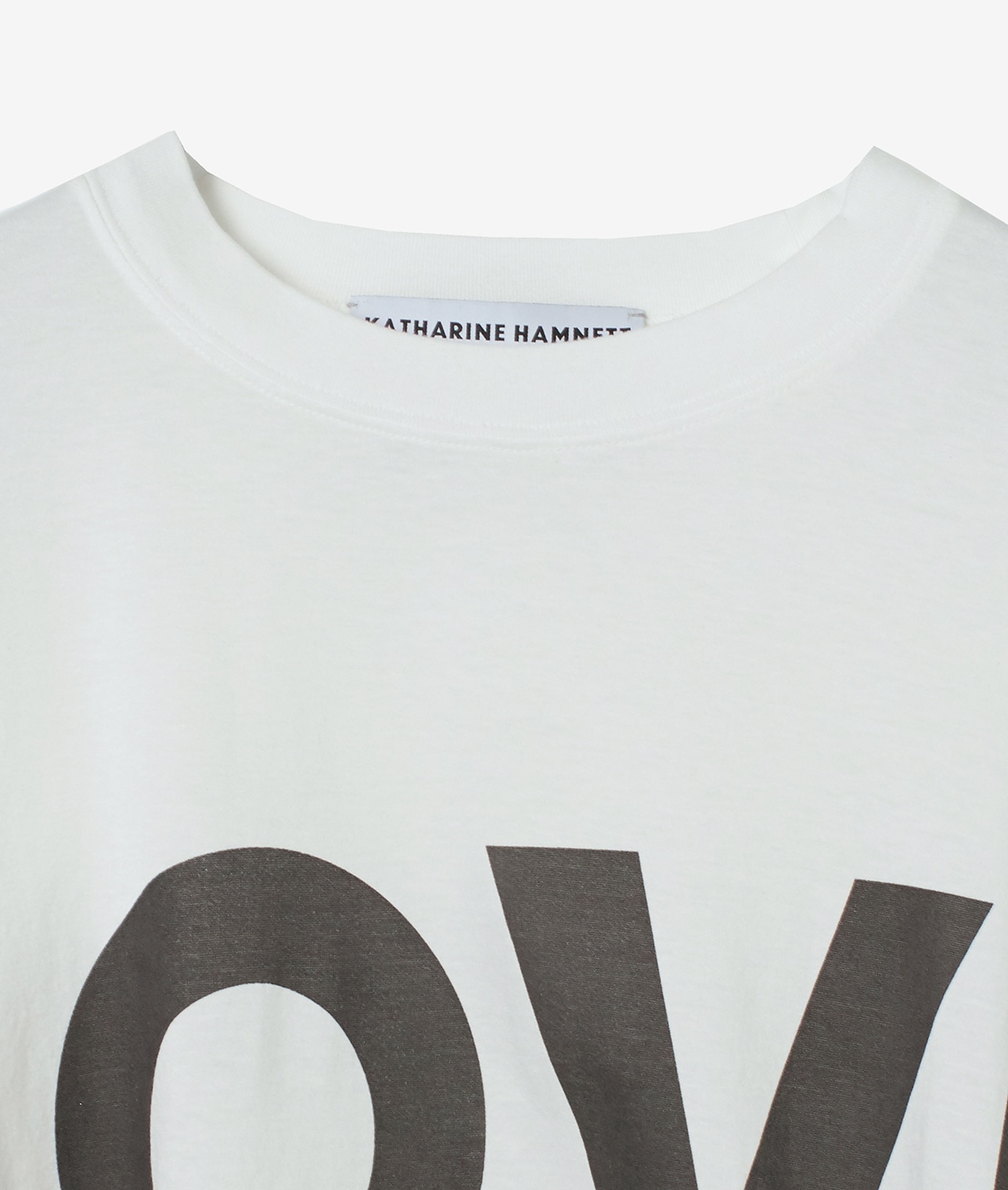 【別注】KATHARINE HAMNETT×THIRD MAGAZINE Tシャツ　"LOVE”SLOGAN TEE 詳細画像 ホワイト 5