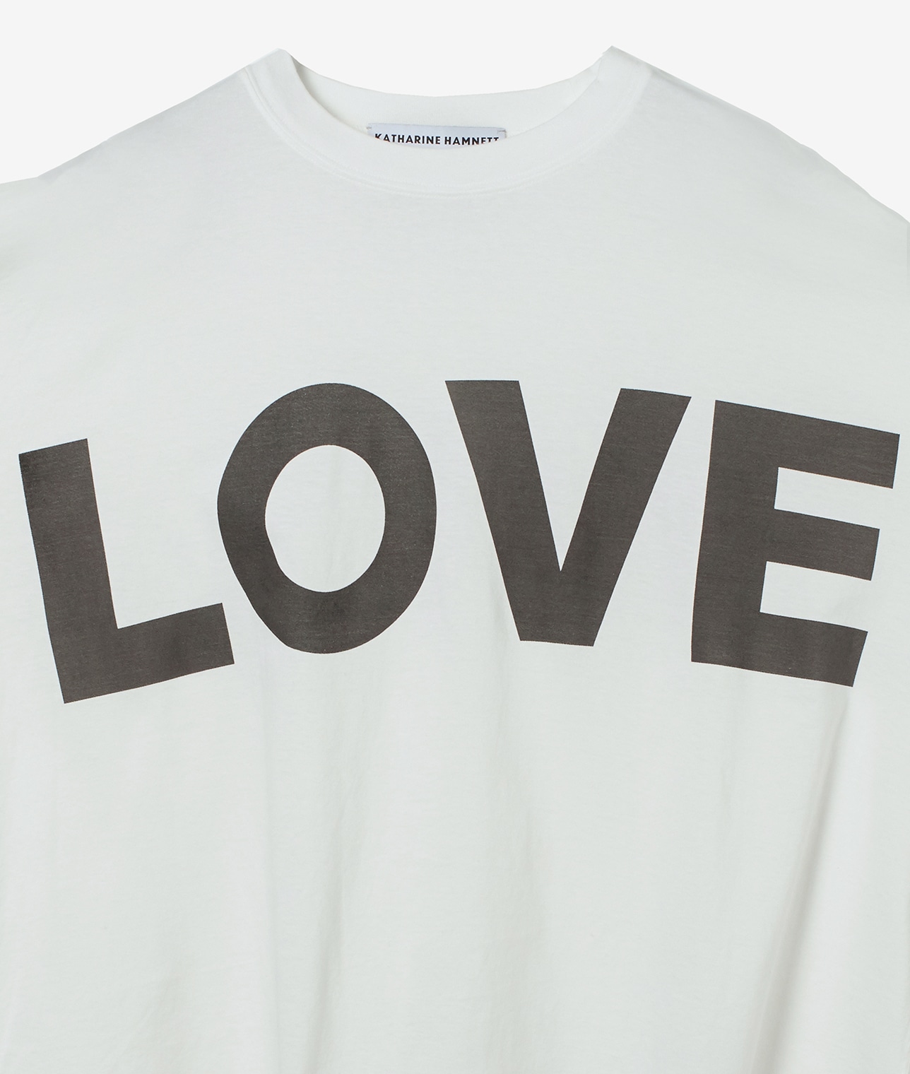 【別注】KATHARINE HAMNETT×THIRD MAGAZINE Tシャツ　"LOVE”SLOGAN TEE 詳細画像 ホワイト 7