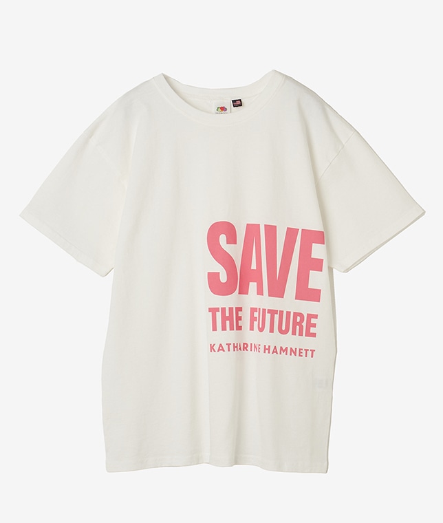【KATHARINE HAMNETT×FRUIT OF THE LOOM】“SAVE THE FUTURE” Tshirt