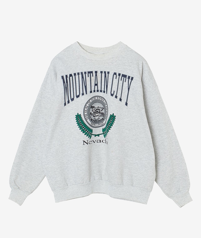 USED/MOUNTAIN CITYプリントスウェット