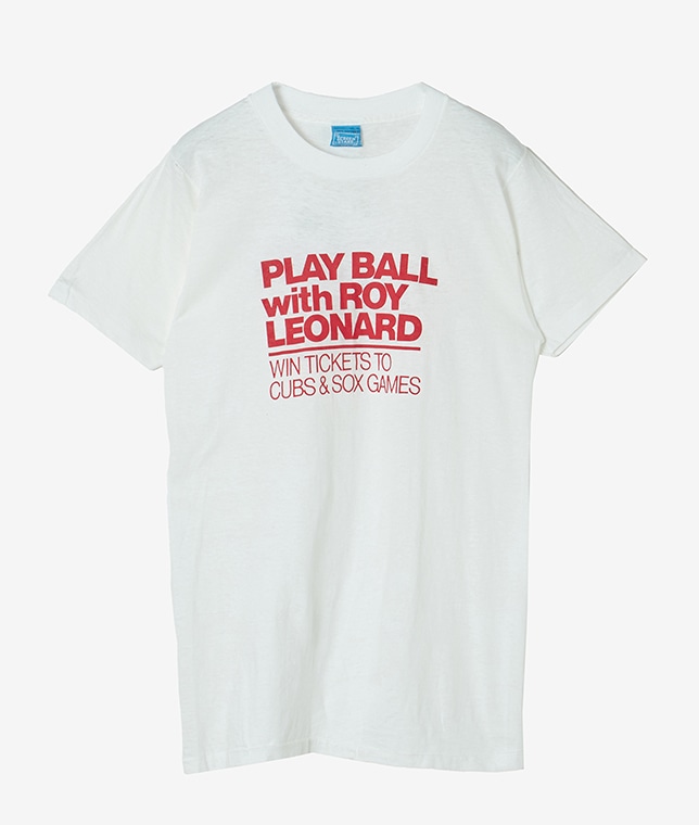 USED/PLAY BALL with ROY LEONARDプリントTシャツ