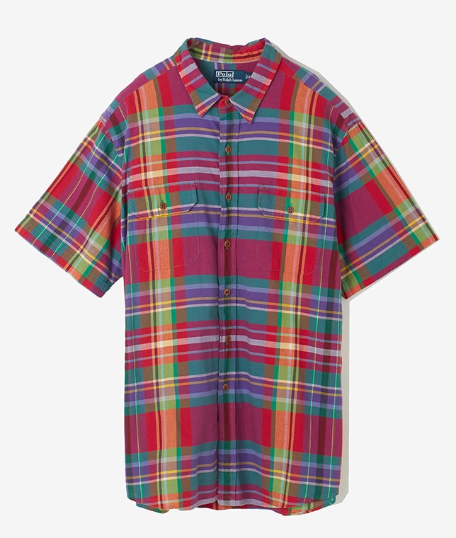 USED/Polo by Ralph Lauren　チェック　S/S　B.D.シャツ