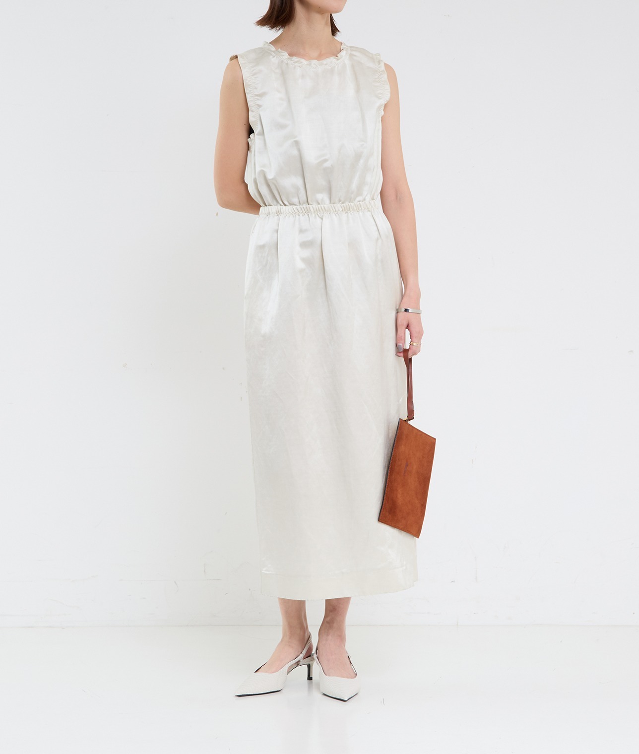 TELA/サテンドレス 詳細画像 WHITE 1
