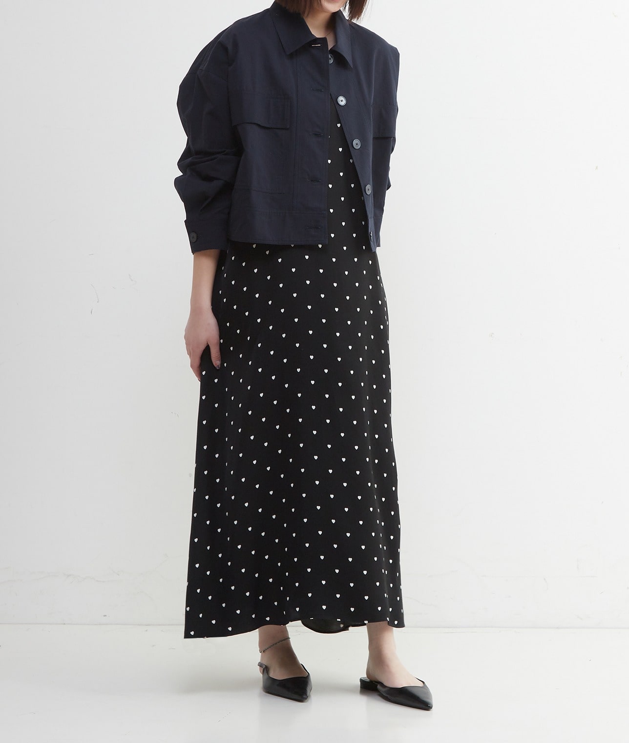 cus/コットンリネンボクシージャケット 詳細画像 NAVY 6