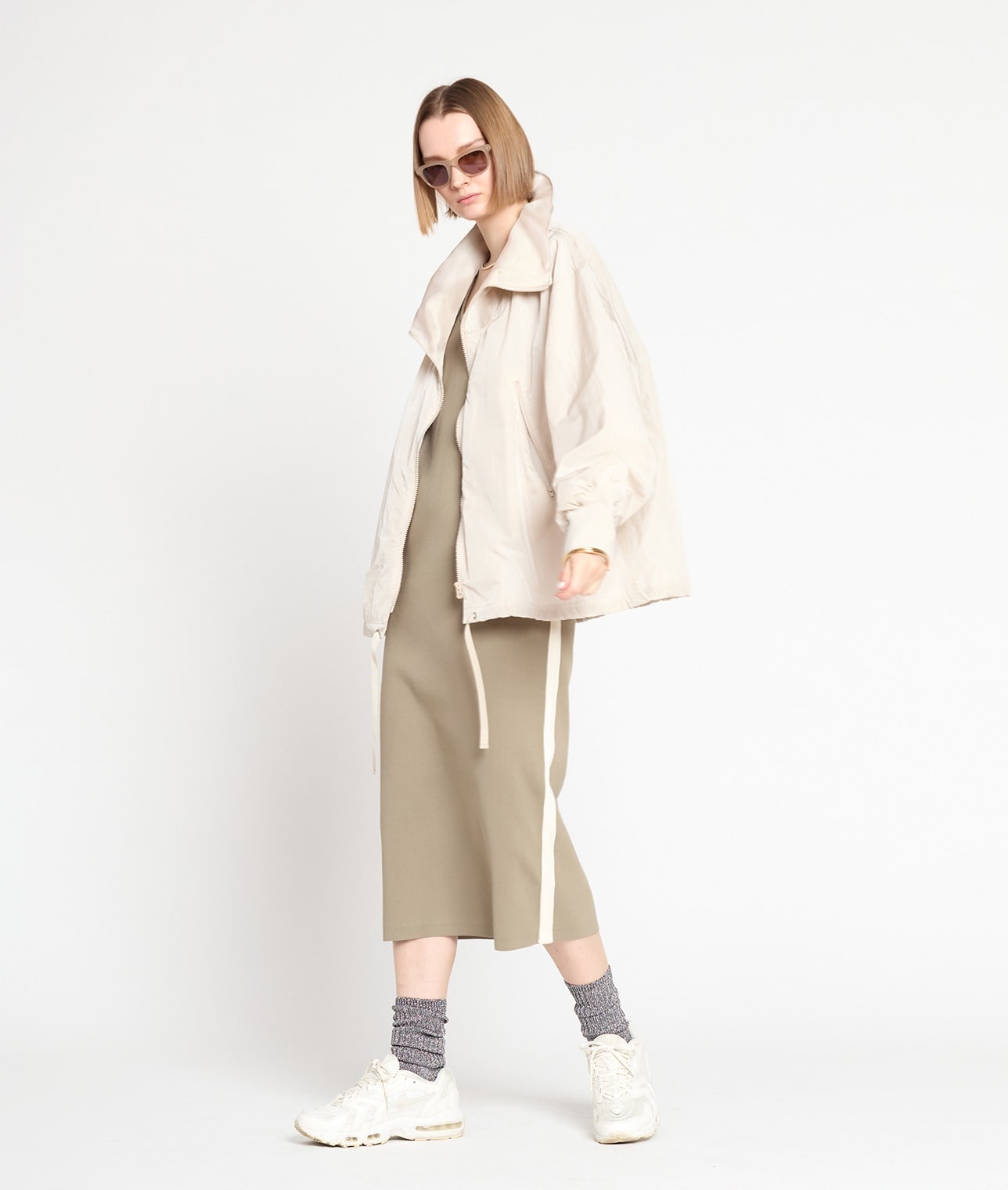 【別注】KATHARINE HAMNETT×THIRD MAGAZINE/ HIGHNECK ZIP JACKET 詳細画像 ブラック 3