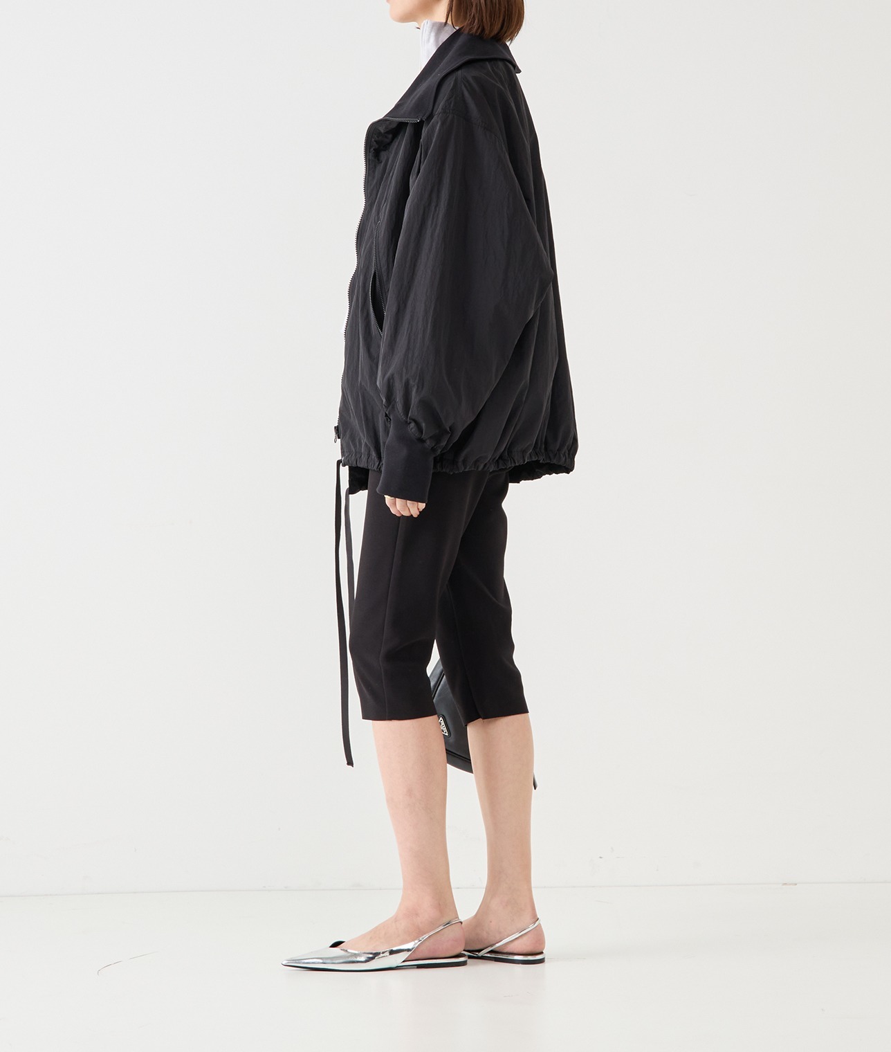 【別注】KATHARINE HAMNETT×THIRD MAGAZINE/ HIGHNECK ZIP JACKET 詳細画像 ブラック 6