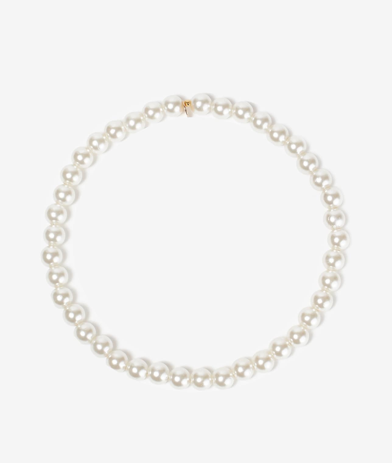 SCRUNCHIE IS BACK/エラスティックパールネックレス（SMALL） 詳細画像 WHT 3