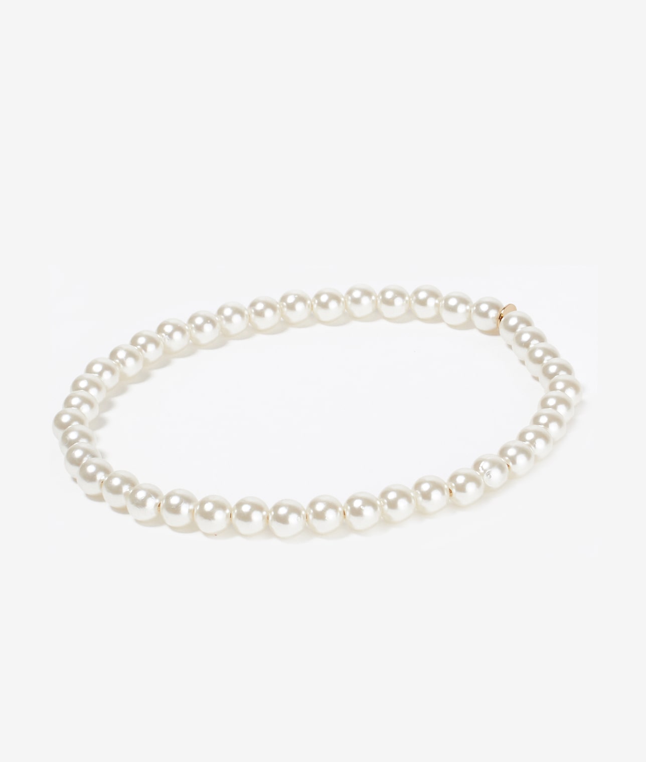 SCRUNCHIE IS BACK/エラスティックパールネックレス（SMALL） 詳細画像 WHT 4