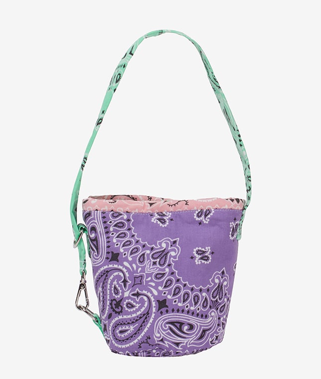 【別注】CALL IT BY YOUR NAME/キルトバケットバッグ[LILAC×PALE PINK×MINT]