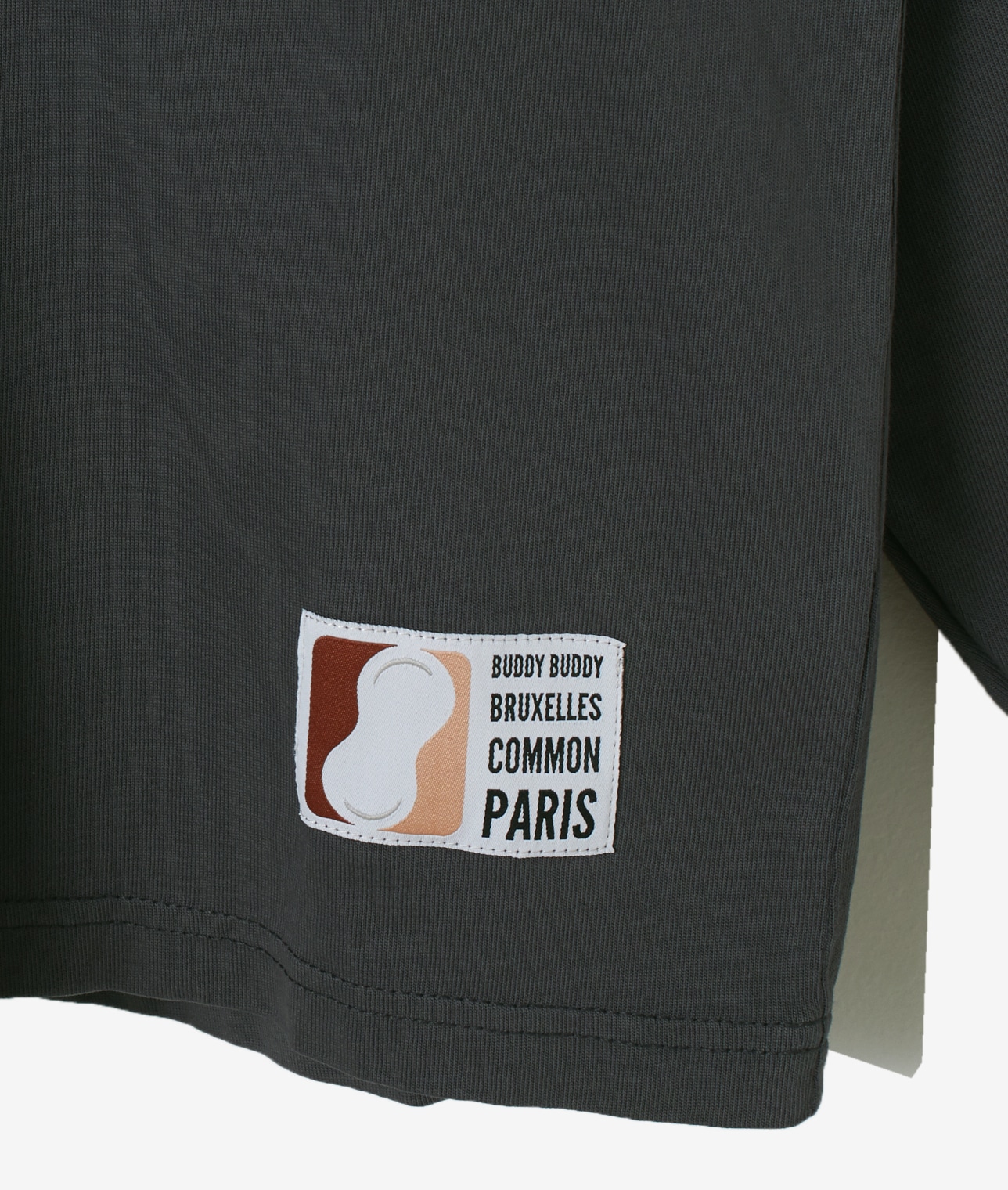 COMMON PARIS/BUDDY BUDDY　ロングTシャツ 詳細画像 GREY 5