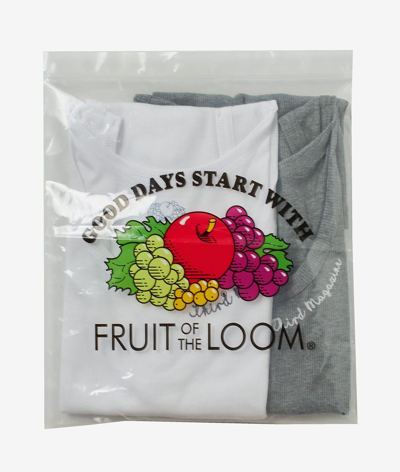 【別注】THIRD MAGAZINE×FRUIT OF THE LOOM/ロゴ刺繡パックタンクトップ 詳細画像 ホワイト×グレー 13